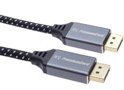 PremiumCord DisplayPort 1.4 přípojný kabel, kovové a zlacené konektory, 1,5m PremiumCord DisplayPort 1.4 přípojný kabel, kovové a zlacené konektory, 1,5m
