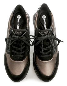 Remonte D2V02-04 čierno bronzové dámske nadmerné poltopánky