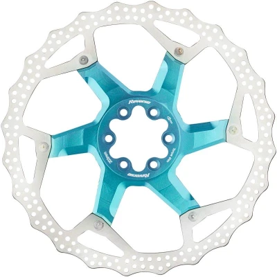 Reverse Brzdový kotouč 203 mm, 6 děr, hliník/ocel, světle modrý