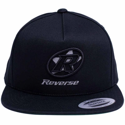 Reverse Kšiltovka Snapback Cap Logo (Stick) černá/šedá