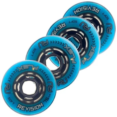 Revision Kolečka Flex Soft Indoor Blue/Black (1ks) POUZE 76, 76A (VÝPRODEJ) Revision Kolečka Flex Soft Indoor Blue/Black (1ks) POUZE 76, 76A (VÝPRODEJ)