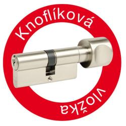 Richter Vložka cylindrická 30+35 s knoflíkem 6kl. Ni, 3.třída bezp.RICHTER