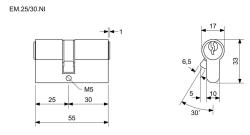 Richter Vložka stavební EURO MINUS 25+30 3kl. Ni
