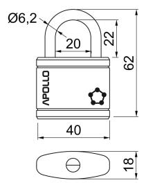 Richter Zámek visací APOLLO 40 3kl. ČER