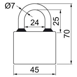 Richter Zámek visací OVAL 45 3kl.