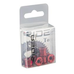 RIDEA Šrouby R8 pro montáž převodníků, Al, červené