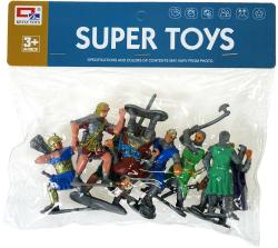 Římští válečníci bojovníci se zbraněmi plastové akční figurky 9cm set 8ks v sáčku