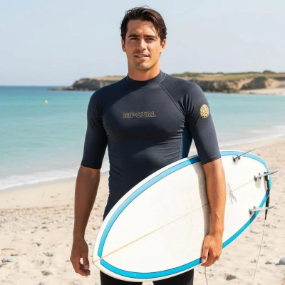 Rip Curl Pánské lycrové triko DAWN PATROL, krátký rukáv