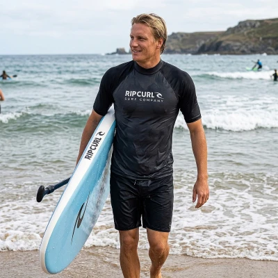 RIP CURL Pánské lycrové triko SHOCK, krátký rukáv