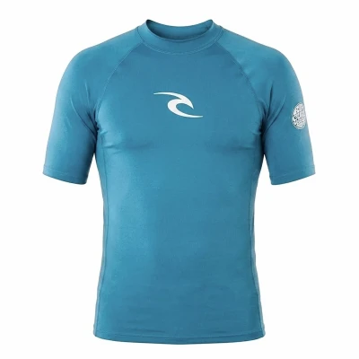 RIP CURL Pánské lycrové triko WAVES, krátký rukáv RIP CURL Pánské lycrové triko WAVES, krátký rukáv