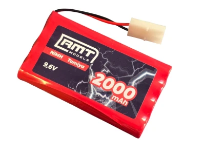 RMT MODELS Ni-MH 9,6V 2000 mAh velká Tamiya akumulátor