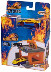 Roadblasters myčka / pumpa / opravna / servis herní set s autem 4 druhy