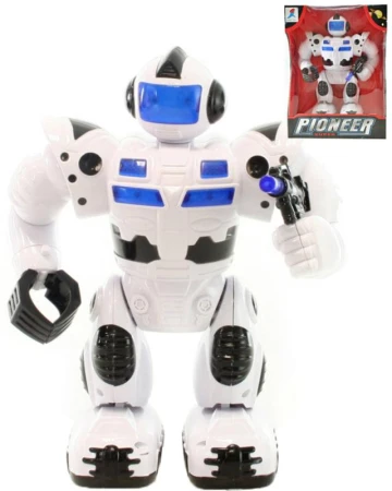Robot bojový Pioneer chodiaci 23cm na batérie Svetlo Zvuk Robot bojový Pioneer chodiaci 23cm na batérie Svetlo Zvuk