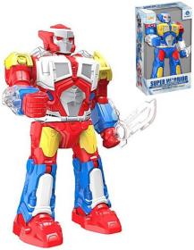 Robot bojový se zbraní 30cm na baterie Světlo Zvuk 2 barvy Robot bojový se zbraní 30cm na baterie Světlo Zvuk 2 barvy