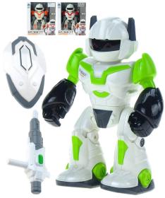 Robot Dominator bojový set se zbraní a štítem 24cm na baterie Světlo Zvuk 3 barvy Robot Dominator bojový set se zbraní a štítem 24cm na baterie Světlo Zvuk 3 barvy