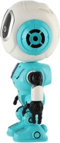 Robot Echo modrý kovový opakující věty na baterie Světlo Zvuk