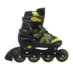 Roces Jokey 3.0 Boy Black-Lime dětské kolečkové brusle