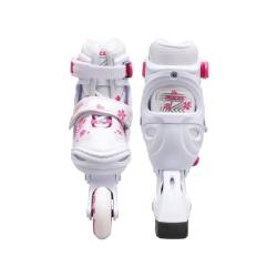 Roces Jokey 3.0 Girl White Pink dětské kolečkové brusle