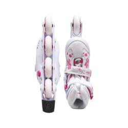 Roces Jokey 3.0 Girl White Pink dětské kolečkové brusle