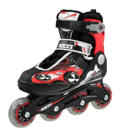 ROCES Compy 4.0 Boy černo-červené kolečkové brusle ROCES Compy 4.0 Boy černo-červené kolečkové brusle