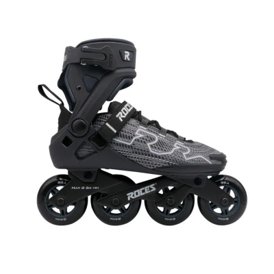 Roces R-EVO 84 Black/Asphalt pánské kolečkové brusle + sleva 300,- na příslušenství