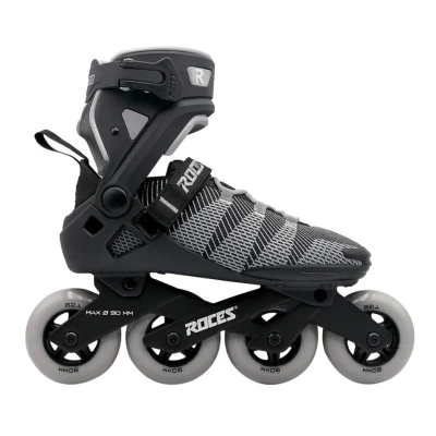 Roces R-EVO 90 Black/Grey kolečkové brusle + sleva 400,- na příslušenství