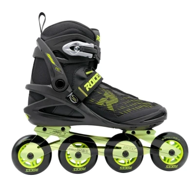 Roces PIC X Black/Lime pánské kolečkové brusle POUZE UK 9.0, EU 43, 28,5 cm (VÝPRODEJ)