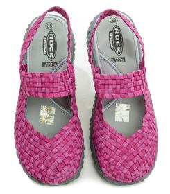 Rock Spring OVER SANDAL FUCHSIA dámská gumičková obuv
