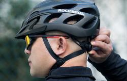 Rockbros Cyklistická přilba s brýlemi TT-16 (černá)