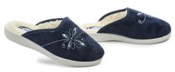 Rogallo 3100-111 modré dámske zimné papuče