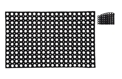 Rohož guma 50x80cm děrovaná ČER