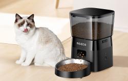 Rojeco 2L automatické krmítko pro domácí mazlíčky WiFi verze (černá)
