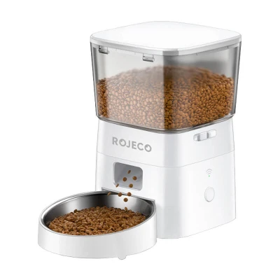 Rojeco RWSQ-12 2L bílé WiFi automatické krmítko pro domácí zvířata