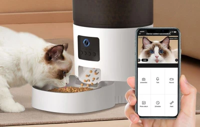 Rojeco 3l automatické krmítko pro domácí zvířata WiFi s kamerou