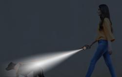 Rojeco Automatické vodítko pro psy LED 5 m (fialové)