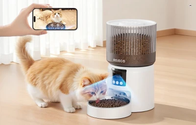 Rojeco RWSQLMSP-DP automatický podavač krmiva s kamerou 1080p
