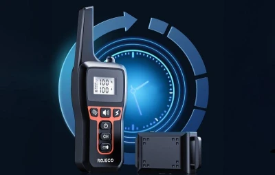 Rojeco Elektrický obojek proti štěkání 1000m PD529 (černý)