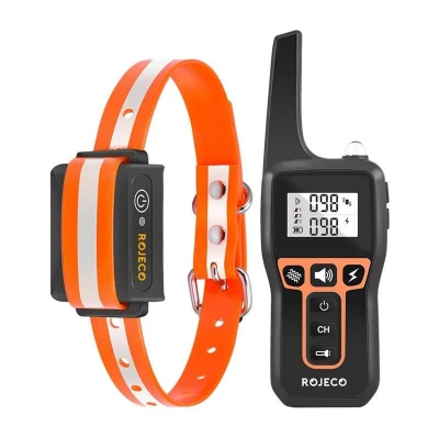 Rojeco Elektrický obojek proti štěkání 1000m PD529 (oranžový) Rojeco Elektrický obojek proti štěkání 1000m PD529 (oranžový)