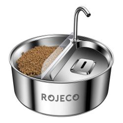 Rojeco Nerezová fontána a krmítko pro domácí mazlíčky 2v1 3,2 l Rojeco Rojeco Nerezová fontána a krmítko pro domácí mazlíčky 2v1 3,2 l Rojeco