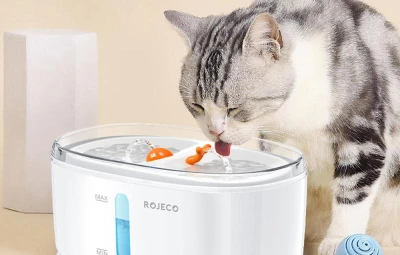 Rojeco Vodní fontána pro domácí zvířata Wireless 2,5 l