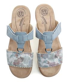 Romika 74R03620025 modré dámské nazouváky