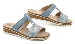 Romika 74R03620025 modré dámské nazouváky