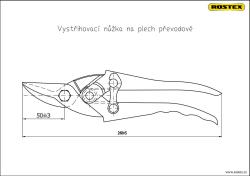 Rostex Nůžky na plech 225mm P převodové 2325