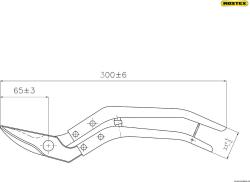 Rostex Nůžky na plech 300mm vystřihovací 2323