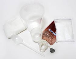 Rostoucí krystaly modré mini dětská chemická experimentální sada