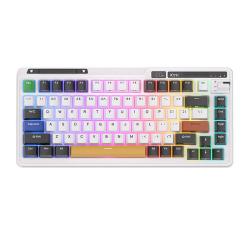 Royal Kludge Bezdrátová mechanická klávesnice KZZI K75 pro RGB, Eternity Switch (černá a bílá) Royal Kludge Bezdrátová mechanická klávesnice KZZI K75 pro RGB, Eternity Switch (černá a bílá)