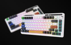 Royal Kludge Bezdrátová mechanická klávesnice KZZI K75 pro RGB, Moment Switch (černá a bílá)