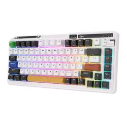 Royal Kludge Bezdrátová mechanická klávesnice KZZI K75 pro RGB, Moment Switch (černá a bílá)