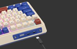 Royal Kludge Bezdrátová mechanická klávesnice KZZI K75 pro RGB, Moment Switch (retro modrá)
