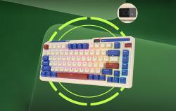 Royal Kludge Bezdrátová mechanická klávesnice KZZI K75 pro RGB, Moment Switch (retro modrá)